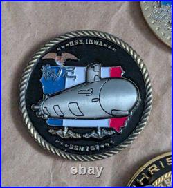 USS Iowa SSN 797 US Navy Virginia Class Submarine Challenge Coins