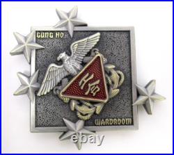 USS Makin Island Challenge Coin Wardroom Gung Ho USN Amphibious Assault Ship