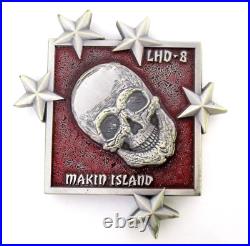 USS Makin Island Challenge Coin Wardroom Gung Ho USN Amphibious Assault Ship