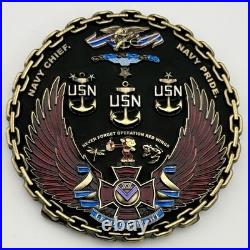 USS Michael Murphy DDG-112 Navy SEAL Challenge Coin Murph's Mess Red Wings