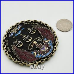 USS Michael Murphy DDG-112 Navy SEAL Challenge Coin Murph's Mess Red Wings