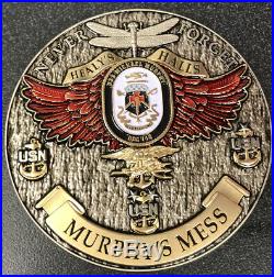 USS Michael Murphy Navy SEAL CPO Chief Glowing Bone Frog Navy Challenge Coin V7