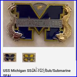USS Michigan SSGN-727 Navy Coin with Seal Military Collectible
