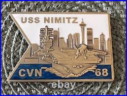USS Nimitz (CVN-68) Pacific Northwest Seattle Skyline Navy Challenge Coin