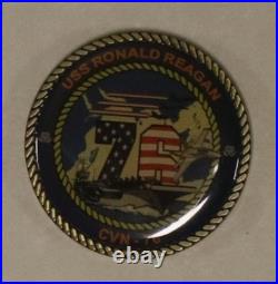 USS Ronald Reagan CVN-76 Aircraft Carrier Maiden Deployment Navy Challenge Coin