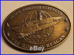 USS Ronald Reagan (CVN-76) July 12, 2003 Commissioning Navy Challenge Coin