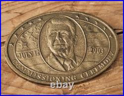 USS Ronald Reagn CVN 76 commissioning US Navy Coin NON Cpo Chief Cmc Co But Crew