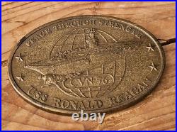 USS Ronald Reagn CVN 76 commissioning US Navy Coin NON Cpo Chief Cmc Co But Crew