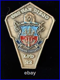 USS San Diego LPD-22 Semper Vigilans US Navy Military Collectible Pin