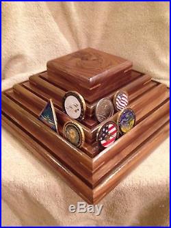 US Marine Corps Army Navy Airforce Challenge Coin Holder Poker Chip Display