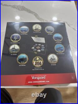 US NAVY 250TH 10 LIMITED EDITION and NUMBERED CHALLENGE COIN SET
