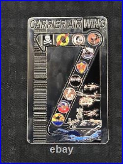 US NAVY CHALLENGE COIN CARRIER AIR WING SEVEN CVN-72 HSM-79 USS Abe Lincoln