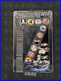 US NAVY CHALLENGE COIN CARRIER AIR WING SEVEN CVN-72 HSM-79 USS Abe Lincoln