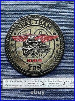 US NAVY CHALLENGE COIN #'ed SEAL TEAM TEN 10 CHIEF PETTY OFFICER COLL