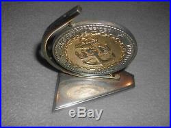 US NAVY CHIEF PETTY OFFICER OLDER CHALLENGE COIN RARE vintage usn paperweight