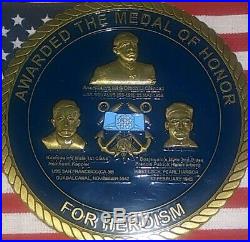 US NAVY MEDAL OF HONOR RECIPIENTS CHALLENGE COIN MOH HEROES Civil War, WW1 4