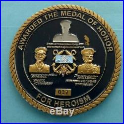 US NAVY MEDAL OF HONOR RECIPIENTS CHALLENGE COIN MOH HEROES Civil War, WW1 4
