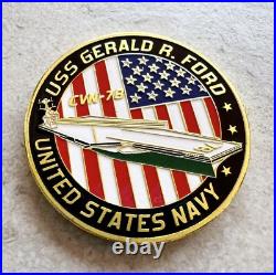 US NAVY USS Gerald R. Ford CV-78 Challenge Coin