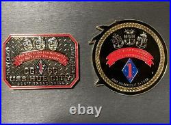 US NAVY USS Hue City (CG 66) Cruiser Marines Chiefs Mess Coin Dragon 1968