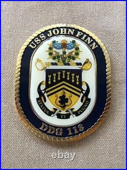 US NAVY USS John Finn DDG-113 Medal Of Honor Challenge Coin