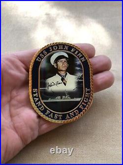 US NAVY USS John Finn DDG-113 Medal Of Honor Challenge Coin