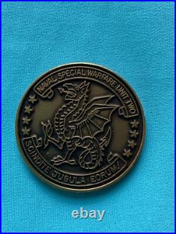 US Naval Special Warfare Unit 2 Dragon/Eagle Bronze Navy Challenge Coin Collect