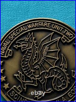 US Naval Special Warfare Unit 2 Dragon/Eagle Bronze Navy Challenge Coin Collect