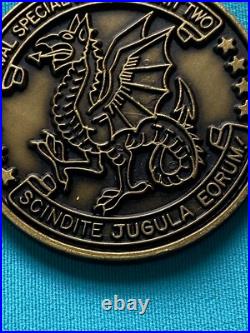 US Naval Special Warfare Unit 2 Dragon/Eagle Bronze Navy Challenge Coin Collect