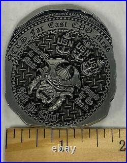 US Navy 10th Fleet Cyber Command Doubloon Master Chief Challenge Coin