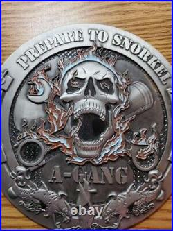 US Navy A-Gang HUGE Challenge Coin Medallion USN Submariner Hatch VERY RARE