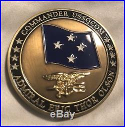 US Navy Admiral Eric Thor Olson Seal Team Spec Ops Devgru USSOCOM USN