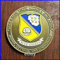 US Navy Blue Angels Challenge Coin Once a Blue Angel Always a Blue Angel