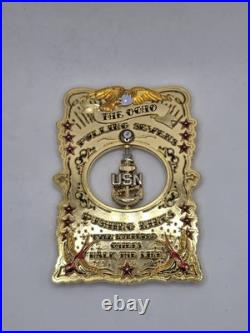 US Navy CPO challenge coin / The Shiny 8 / Ultra Rare