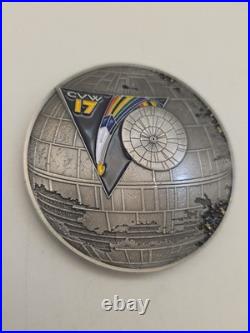 US Navy CVW 17 Challenge Coin Death Star Millennium Falcon