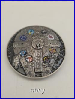 US Navy CVW 17 Challenge Coin Death Star Millennium Falcon