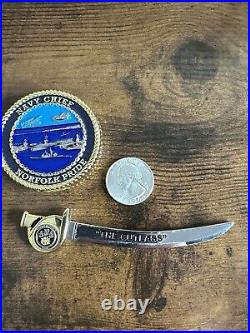 US Navy Challenge Coin Naval Station Norfolk CPOA Chiefs Mess CPO