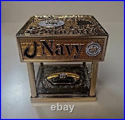 US Navy Chief Mess CPO Challenge Coin FY-23 Pearl City Peninsula Hat Box V2