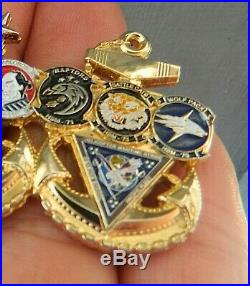 US Navy Chief's Helicopter Squadron Challenge Coin Master Senior CPO SERE Anchor