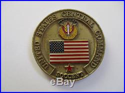 US Navy Commander General SOCCENT Special Operations Black OPS Seals Coin