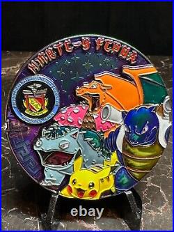 US Navy FCPO Challenge Coin Pokemon Naval Hospital Yokosuka OD Version