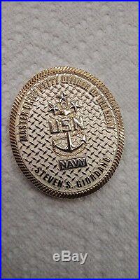US Navy MCPON #14 S. Giordano Challenge Coin CPO / Navy Chief Navy Pride. USN
