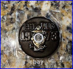 US Navy Master At Arms Challenge Coin MAA Annual Ball Eagle Special Warfare 1973