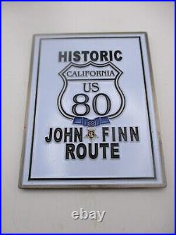 US Navy Medal of Honor CPO John Finn California US Route 80 #'d Challenge Coin