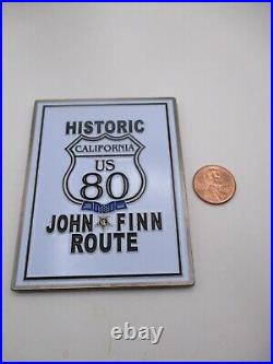 US Navy Medal of Honor CPO John Finn California US Route 80 #'d Challenge Coin
