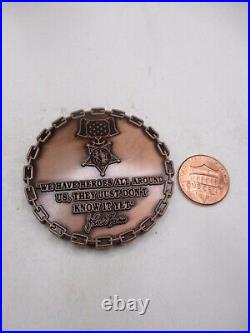 US Navy Medal of Honor CPO John Finn Ordnance IYAOYAS Challenge Coin