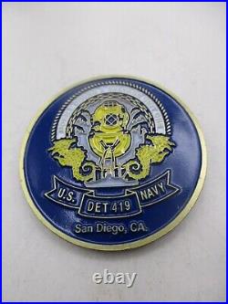 US Navy Mobile Diving Salvage Unit One Harbor Clearance Unit Challenge Coin / 1