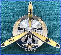 US Navy NAS Lemoore CA Navy Ball 2018 Aviator Propeller Spinner ChallengeCoin #d