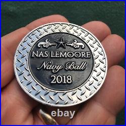 US Navy NAS Lemoore CA Navy Ball 2018 Aviator Propeller Spinner ChallengeCoin #d