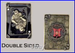 US Navy NBU-7 Sasebo Japan Playing Card Style Challenge Coin J#34
