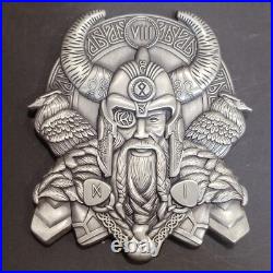 US Navy NON Chief Mess CPO Challenge Coin Seal Team 8 Viking Odin